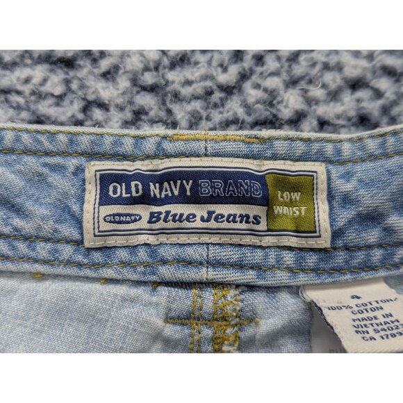 Old Navy Y2K Revival Capris Size 4 Low Rise Light Wash Straight Leg Retro Blue - Picture 12 of 14